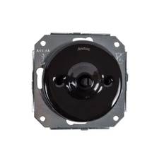Dimmer dubbel vrid insats svart porslin