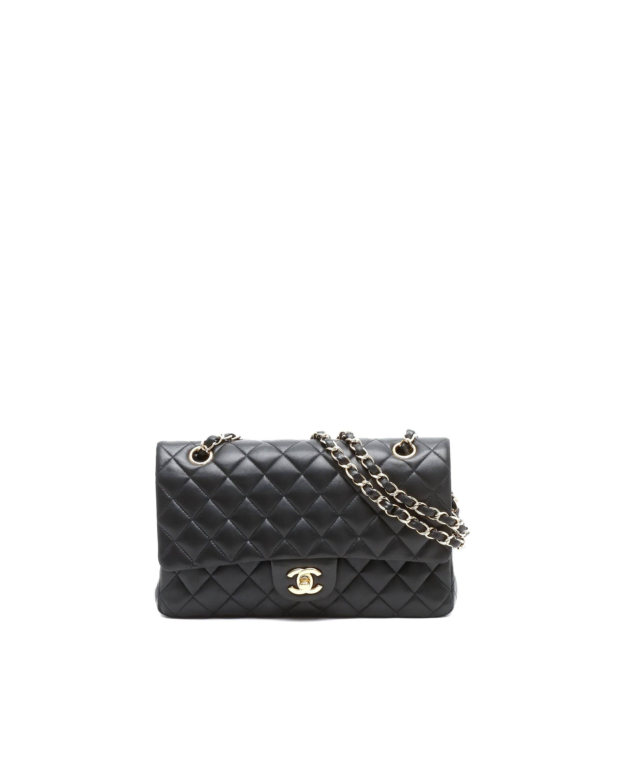 Chanel Classic Medium Double Flap Bag - Black - One Size