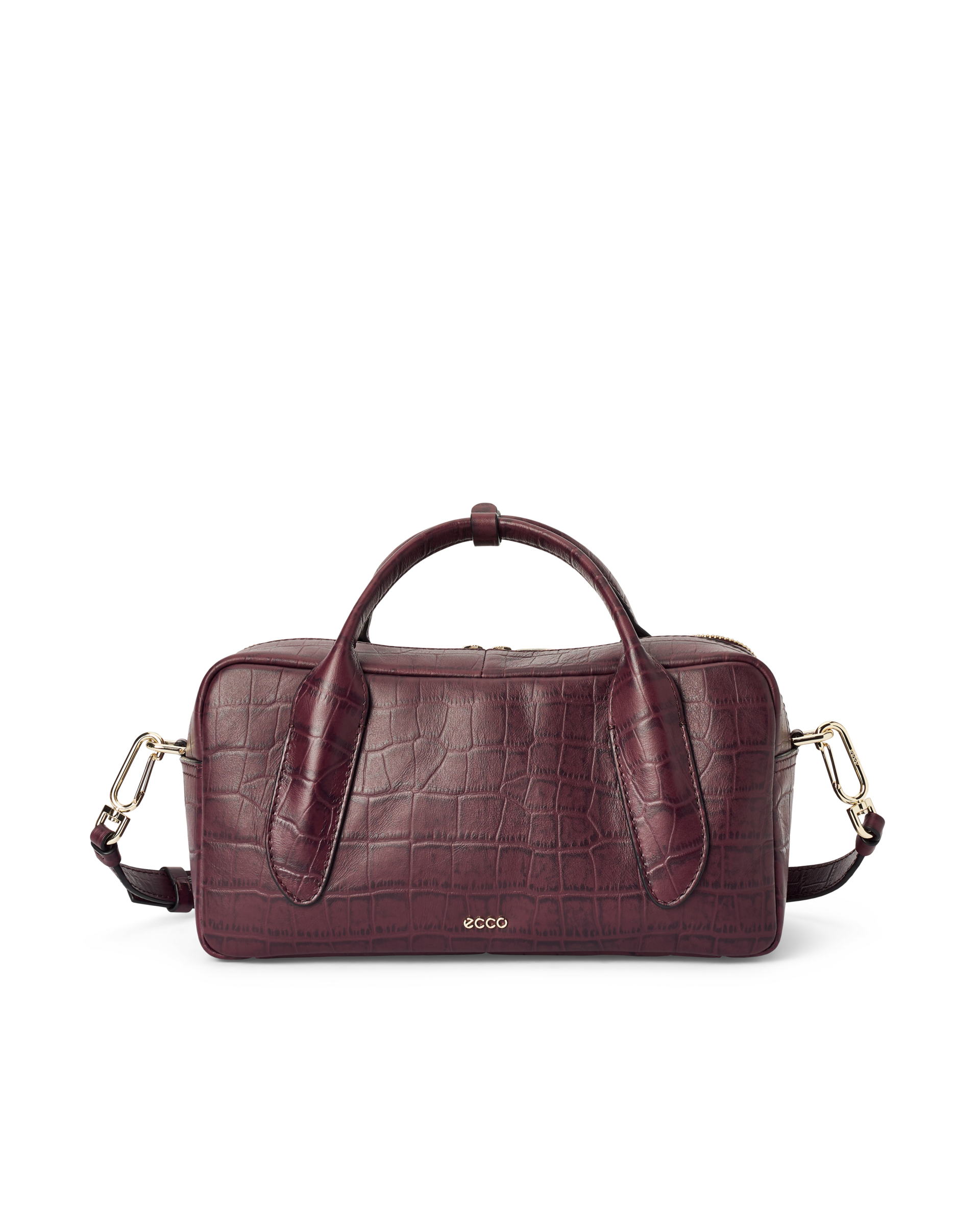 ECCO Bowling Bag M - Sac bowling cuir pour femme - Violet