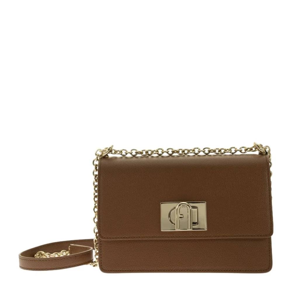 Furla 1927 Mini Crossbody Taske - Tasker - Dame - Brun - ONE SIZE - Uld