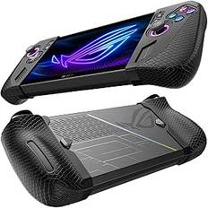 JSAUX Silikongreppskyddsfodral kompatibelt med ROG Ally X, ROG Ally X Grip, ROG Ally X Grip Skin, Asus Rog Ally X tillbehör, silikonhylssats (en vänster och en höger) – PC0113 svart