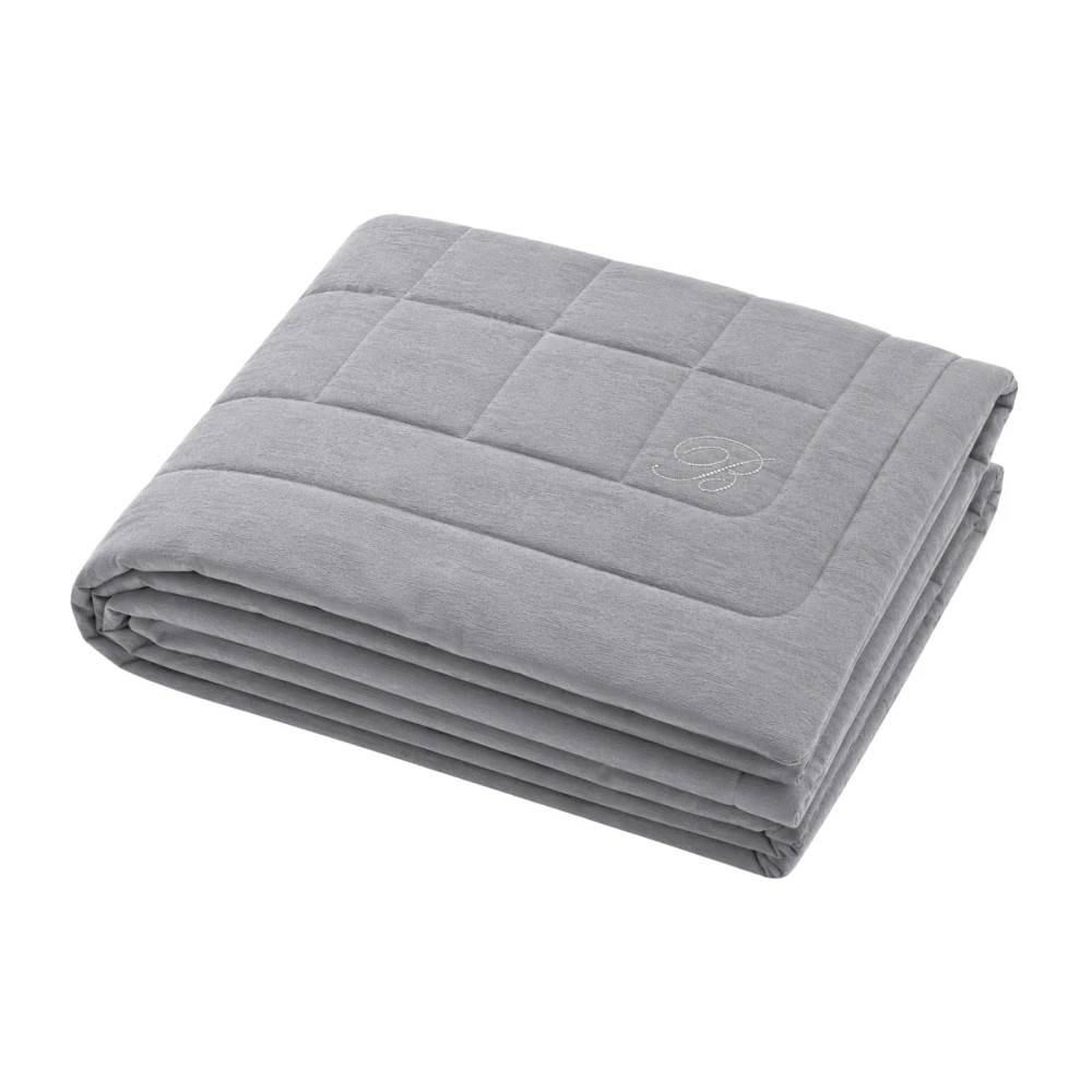 Blumarine Respiro sengetæppe - Home - unisex - Grå - ONE SIZE - Bomuld