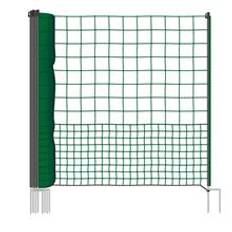Hönsnät 50m x 125cm, utan strömförande trådar, 21 dubbelspets. stolpar, grön, VOSS.farming