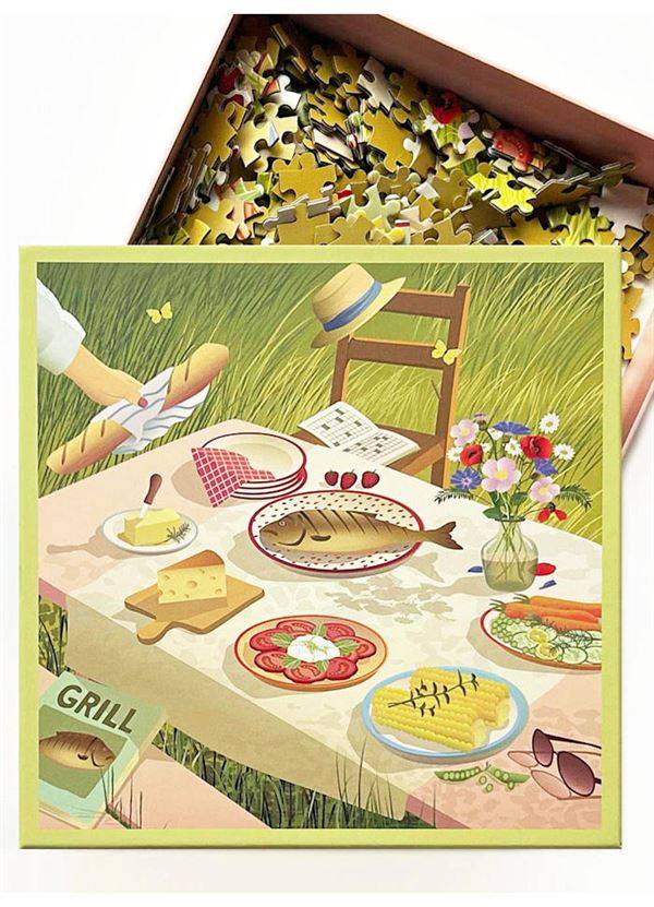 VISSEVASSE PUSLESPIL, SUMMER TABLE & ME, 500 BRIKKER.