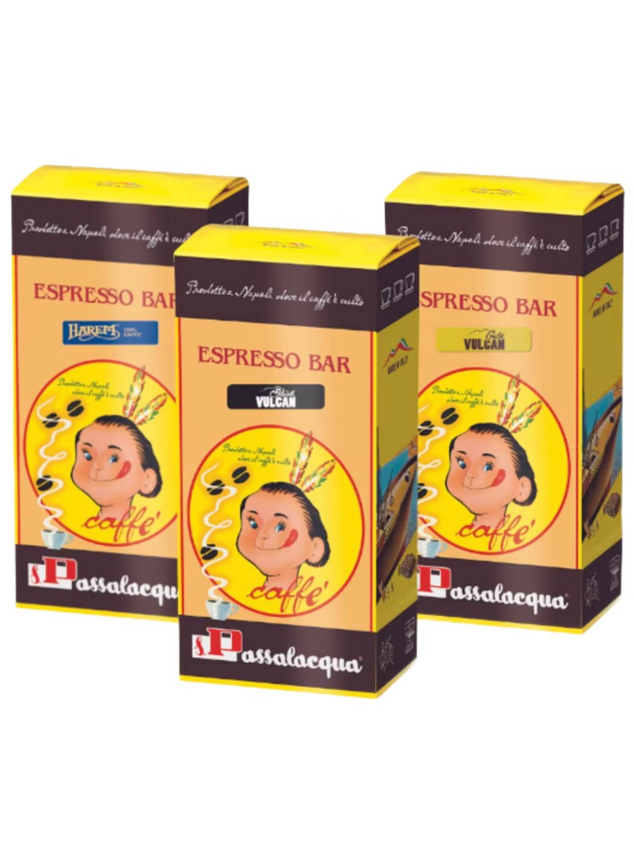 Prova på kaffepaket Passalacqua kaffebönor 3x500g