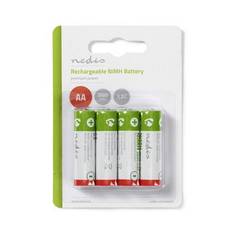 Laddningsbara Ni-MH-batteri AA | 1.20 V | NiMH | AA | Uppladdningsbara | 2600 mAh | Förladdad | Antal batterier: 4 st. | Blister | HR6 | Baby Monitor / Bärbar dator / Blixt / Brandlarm / Cykelbelysning / DECT telefon / Digitalkamera / Ficklampa / Fjärrkontroll / Headset / Hotellås / Konstruktionslaser / Leksaker / Mikrofon / MP3 Spelare / Navigations GPS / Personsökare / Portabel DVD / Spelkonsol / Streckkodsläsare / Trådlöstelefon / Transceiver / Väder Statio / Videokamera / Videoplampa | Grön/