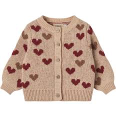 Wheat Jacquard Strik Pullover Mimi Stl. 74/9m fepojkar - Toppar Från Magasin - Offwhite (74/9m)