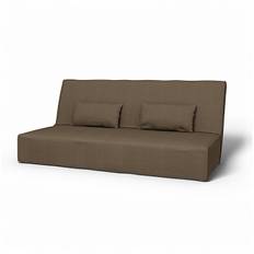 IKEA - Beddinge Sofa Bed Cover, Dark Taupe, Bouclé & Texture - Bemz