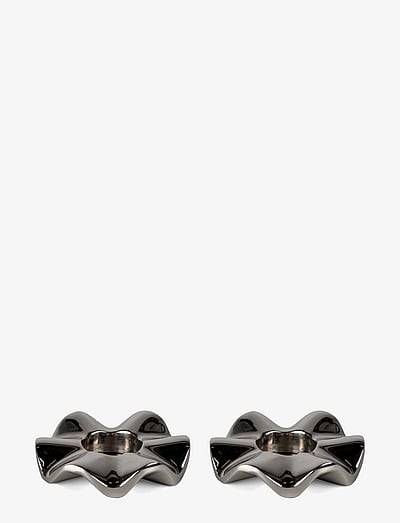Sagaform Signe ljusstake 2-pack - Ljusstakar & Ljushållare - SILVER / silver