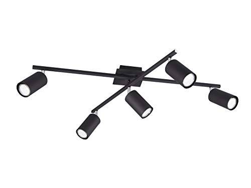 Trio Leuchten Taklampa, 35 W, Svart,