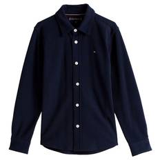 Tommy Hilfiger Polobluse - Rib - Micro Waffle - Dark Night Navy - Tommy Hilfiger - 7 år (122) - Bluse