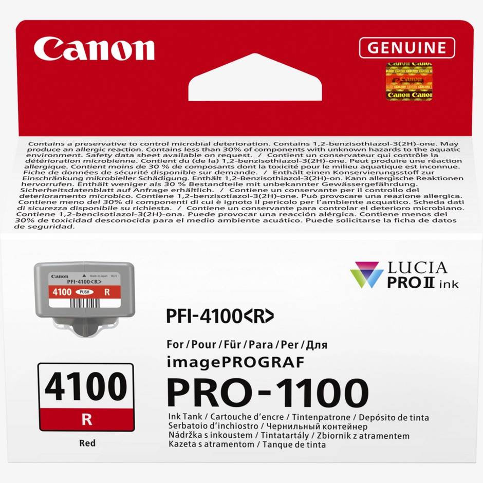 Canon PFI-4100R röd bläckpatron