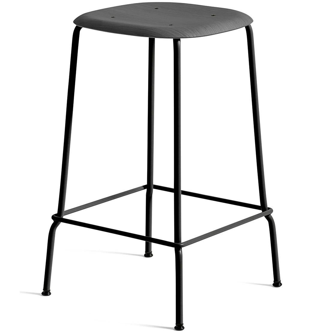Hay Soft Edge 80 Barstol - Barstole Egefinér Soft Black - AA459-A401-AA51-01UF.