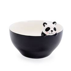 Versa Svart Porslinskål med Panda Design