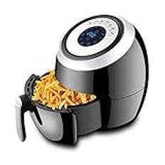 5,5 L Air Fryer-ugn, automatisk avstängning, nonstick-korg, LCD-pekskärm digital display, för hälsosam oljefri lågfettsmatlagningsvision hög ambition To pursue happiness