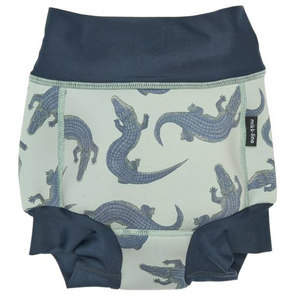 Mikk-Line Kid's Swim Baby Pant AOP Badebukser Børn størrelse 6-12 Months farve grå/blå