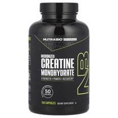 NutraBio, Athletic Performance, Micronized Creatine Monohydrate, 2,500 mg, 150 Capsules (833 mg per capsule)
