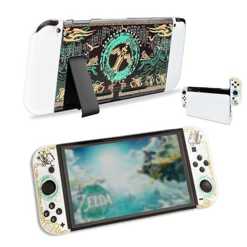 CHIKIXSON Fodral för switch, Switch fodral Zelda Tears of The Kingdom, dockbar PC skyddande fodral tillbehör för Switch Console Joycon (Cover for Swith)