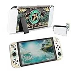 CHIKIXSON Fodral för switch, Switch fodral Zelda Tears of The Kingdom, dockbar PC skyddande fodral tillbehör för Switch Console Joycon (Cover for Swith)