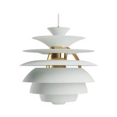 Louis Poulsen - PH Snowball Pendel Dusty Green/Brass Metallised