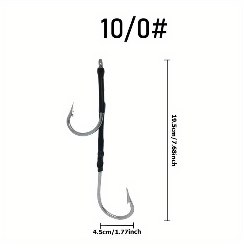 1pc Reverse Stainless Steel Fishing Hook Saltwater
