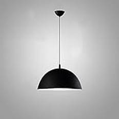 Hänglampa, E27 Sockel Modern Taklampa Nordic Macaron Aluminium Ljuskrona Armatur Kök Pendelbelysning Vardagsrum Hänglampa Svart Finish (Storlek: 30cm) Journey