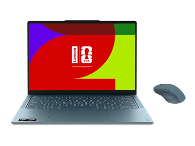 Lenovo Yoga Slim 7 14 AI-R5-16GB-512GB + Mouse AMD Ryzen AI 5 430 Processor 2,00 GHz op til 4,50 GHz, Windows 11 Home 64, 512 GB SSD M.2 2242 PCIe Gen4 QLC