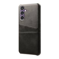EIDERWOOD Samsung Galaxy S23 FE Læderbelagt Plastik Cover m. Kortholder - Sort