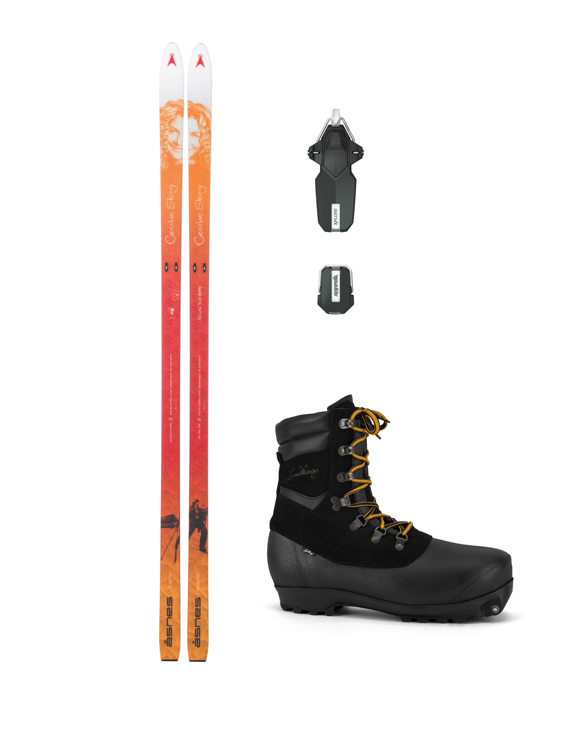 Åsnes Paket – CECILIE BC SKI WL/FL med Xplore-bindning och Pjäxor