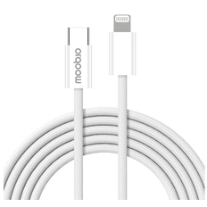 Moobio USB-C to Lightning Braided Cable - laddkabel - 3 meter