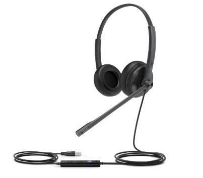 Yealink UH34 SE Stereo/Dual UC USB-A Headset Ledningsført Opkald/musik USB Type-A Sort