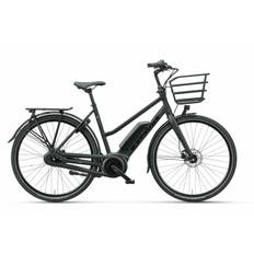 Batavus Harlem E-Go | Elcykel Mittmotor | Lågt insteg | Svart