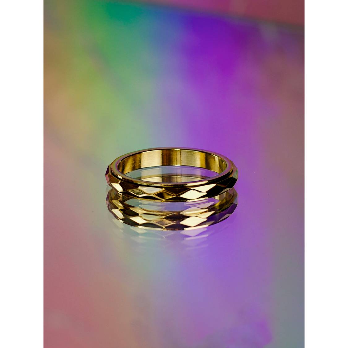Nicola anti stress ring i forgyldt BESTSELLER