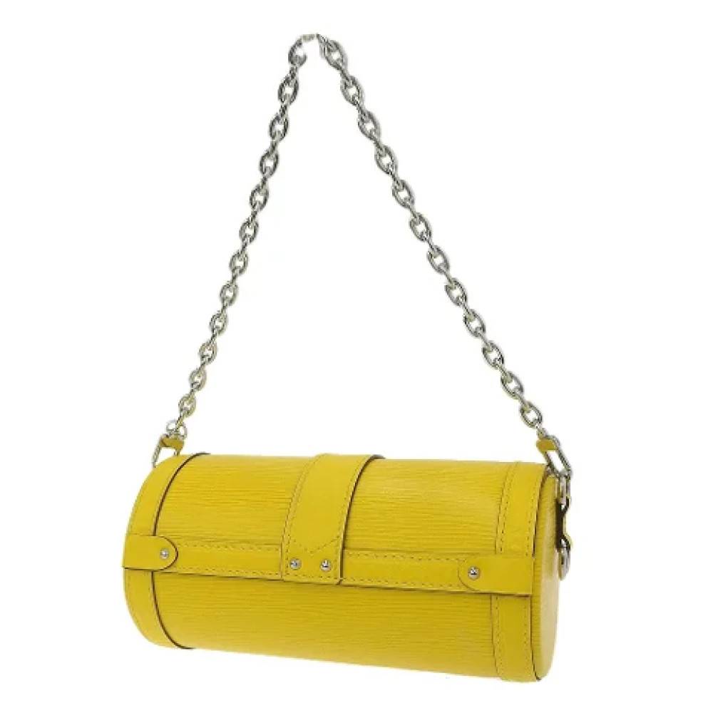 Louis Vuitton Vintage Pre-owned Stof louis-vuitton-tasker - Vintage - Dame - Gul - ONE SIZE -