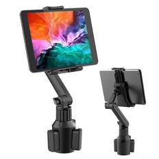 Elnicec Car Tablet Cup Holder for Car Cup Drink Extendable iPad Phone Freely Easy Compatible with All Inch Models [New 2024] Smartphone, Tablet,