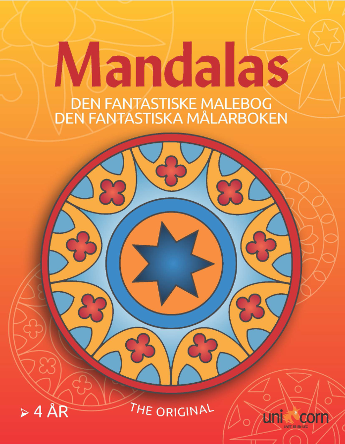 Mandalas den fantastiske malebog fra 4 år.