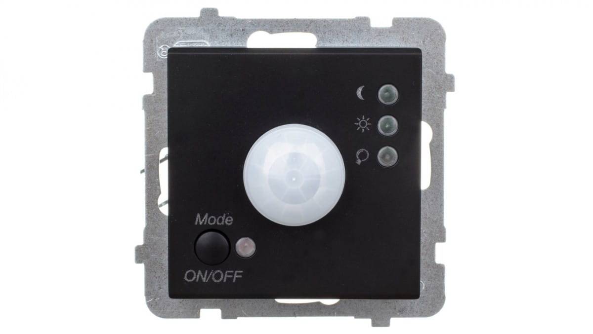 SONATA Electronic motion sensor black metallic ŁP-16R/m/33