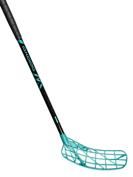 Oxdog Ultralight Hes 31 Round Mb Innebandyklubbor Black/turquoise - 92 CM LEFT