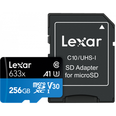 Lexar microSDXC 633x UHS-I/A1/U3/10 R100/W45MB (V30) 256GB