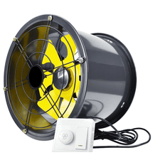 Axial Kanalfläkt 300 mm, 3600m3/h, 128Pa, 10-120W 230v, vattentät IP68 industrifläkt, Bestfan