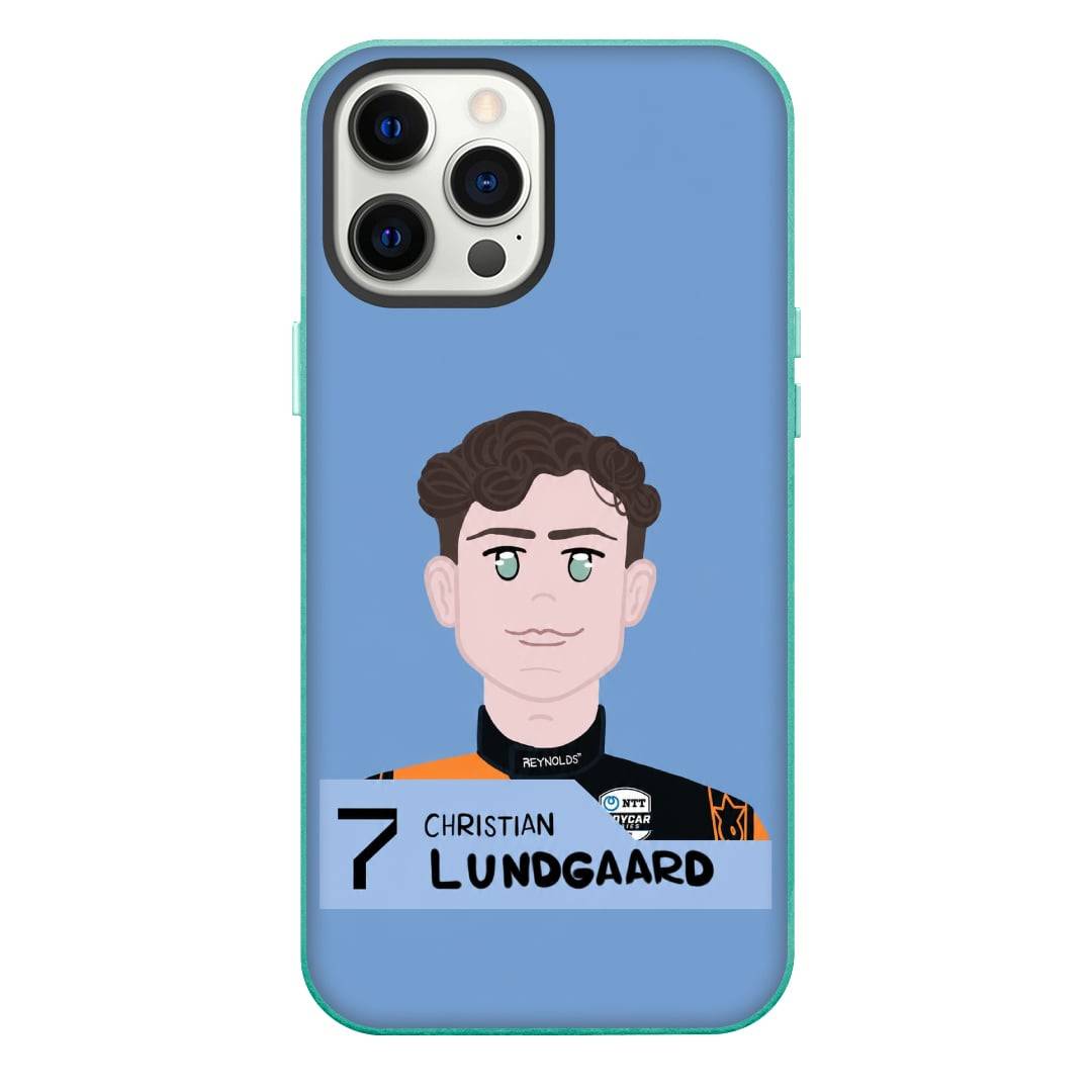 IndyCar Series Christian Lundgaard Phone Case For iPhone Samsung Galaxy Pixel OnePlus Vivo Xiaomi Asus Sony Motorola Nokia - Christian Lundgaard Portrait Illustration Art Poster.