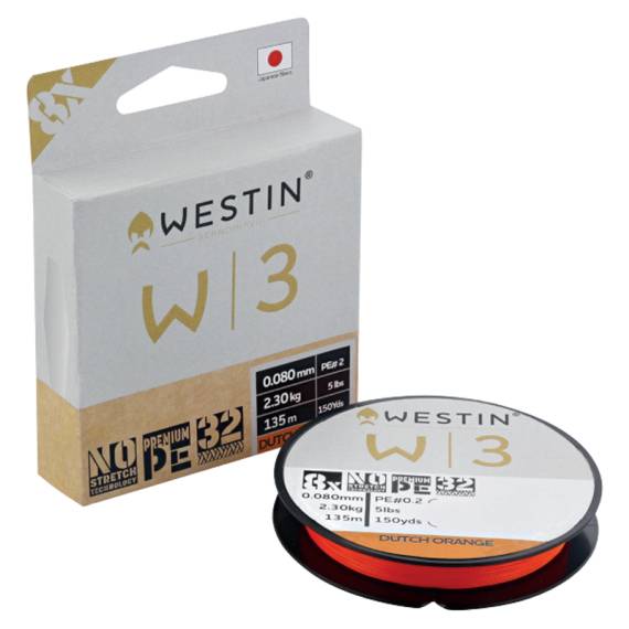 Westin W3 8-Braid Dutch Orange 300m/330yds - 0,405mm