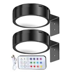 Belysning För Bilder,2 st USB-laddningsbar Affischlampa - Fjärrkontroll Magnetlampa 3 Färger Justerbar För Sängrum Vardagsrum Galleri