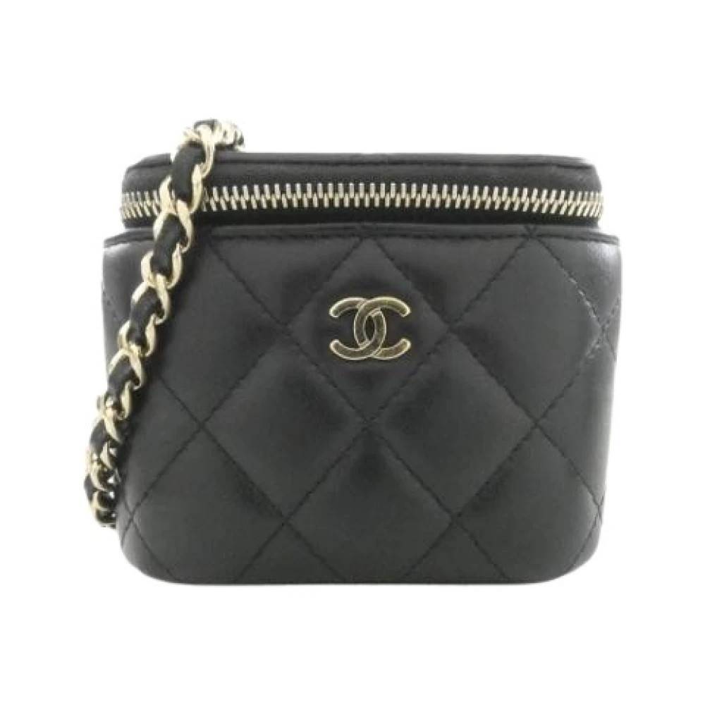 Chanel Vintage Pre-owned Mini Skuldertaske - Vintage - Dame - Sort - ONE SIZE - Uld
