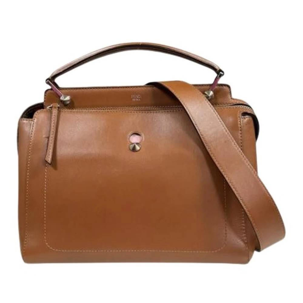 Fendi Vintage Pre-owned Vintage Læder Håndtaske - Vintage - Dame - Brun - ONE SIZE - Læder
