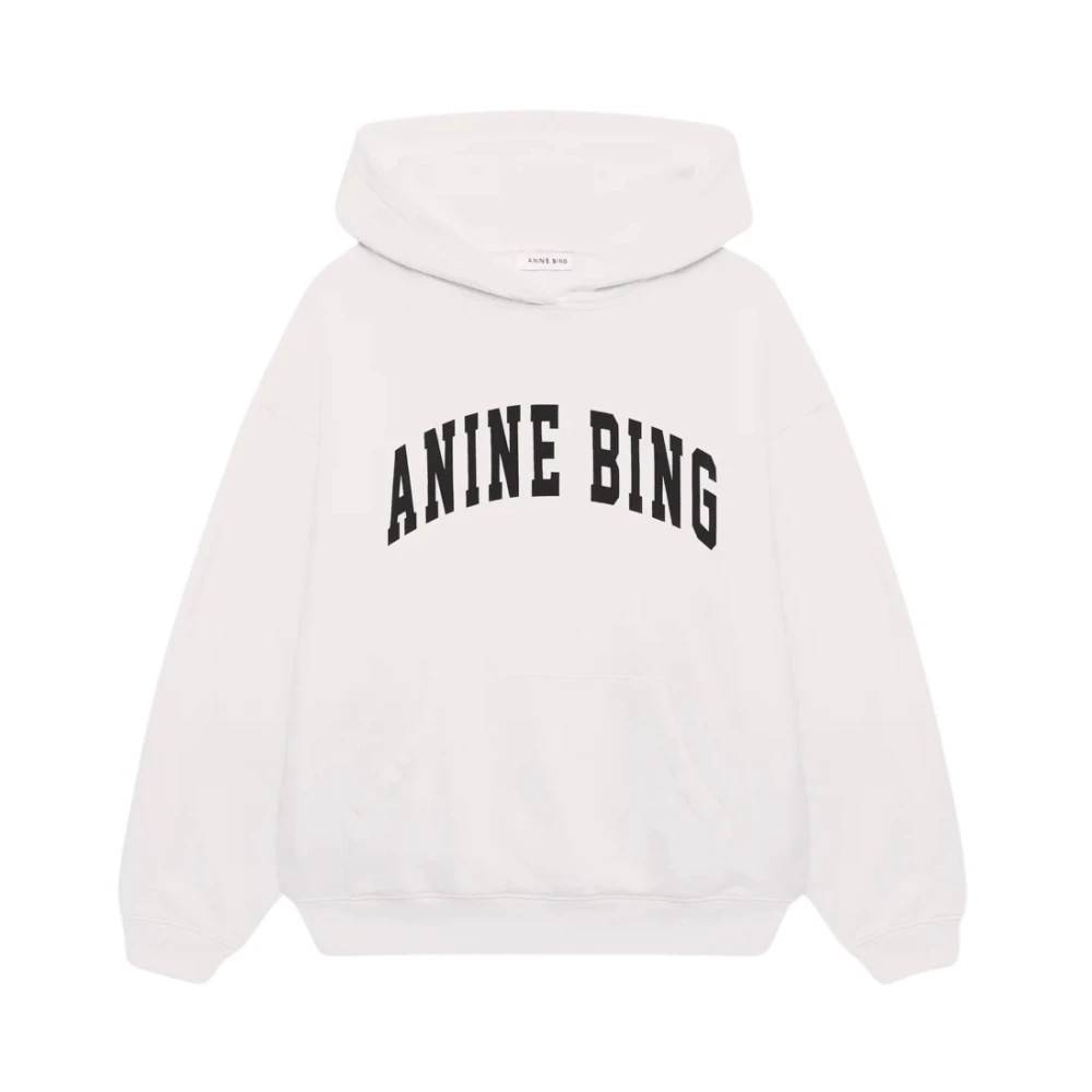 Anine Bing Harvey Hoodie - Sweatshirts - Dame - Lyserød - S - Bomuld
