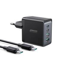 Joyroom Hurtigoplader, GaN Ultra, 67W, med USB-C-kabel 100W - Mørkegrå