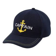 Kasket - Navy - Crew og Anker Kasket - Navy - Kaptajn og Anker