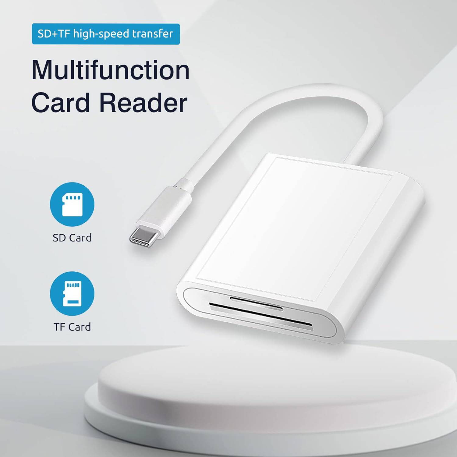 2 in 1 OTG Type-C Card Reader USB Flash Drive SD TF Cardreader for iPad Tablet Type C to Smart Memory Card for iPhone 17plus