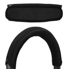 kwmobile Headphone Cover Compatible with Sony ULT WEAR Headband Cover Easy to Install Nylon Black -